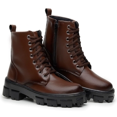 Bota Coturno Feminino Cano Alto