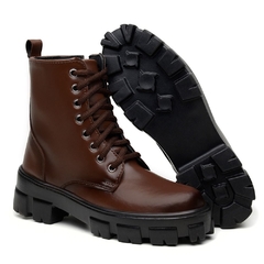 Bota Coturno Feminino Cano Alto - comprar online