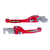 Manijas rebatibles Wirtz - freno y embrague. Rojo Para Honda Tornado, Xr 190, Xr 150, Xr 125, Xre 300, Falcon 400