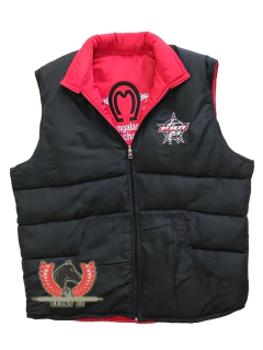 Colete Country Acolchoado Dupla Face Masculino Pbr e Mangalarga Marchador P8