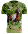 Camisa Country Masculina Estampa Cavalo Campolina Marchador M05