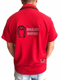 Camisa Pólo Masculina Mangalarga Marchador Vermelha - comprar online
