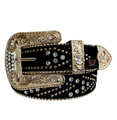 Cinto Country Feminino De pelo sintético com Strass e Pedrarias JC09 - comprar online