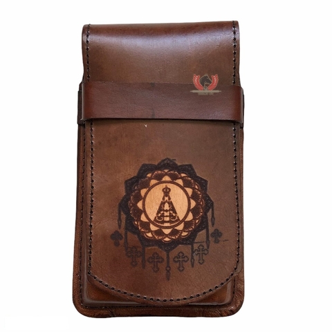 Bainha de Couro Tampa Maior Nossa Senhora Aparecida C07