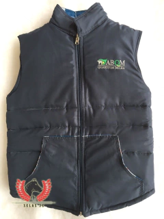 Colete Country Acolchoado Dupla Face Masculino Abqm Quarto de Milha
