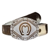 Cinto Country Unissex De Pelo Natural com Fivela Mangalarga Marchador SC28