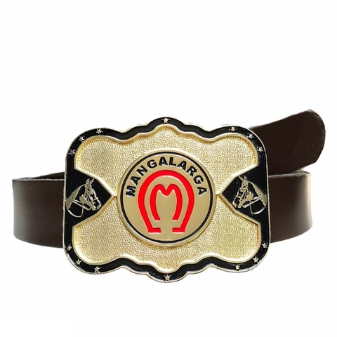 Cinto Country Unissex com Fivela Mangalarga Marchador Sc30