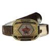 Cinto Country Unissex de Pelo Natural com Fivela Pbr