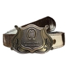Cinto Country Unissex de Pelo Natural com Fivela Mangalarga Marchador SC34