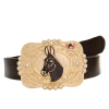 Cinto Country Feminino Com Fivela Mula Strass