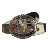 Cinto Country Masculino com Fivela Texas Longhorn SC42