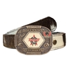 Cinto Country Unissex de Pelo Natural com Fivela Pbr SC48
