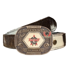 Cinto Country Unissex de Pelo Natural com Fivela Pbr SC48