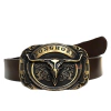Cinto Country Unissex com Fivela Texas Longhorn SC57