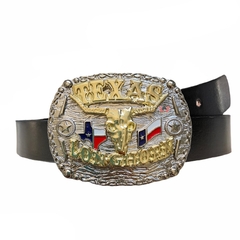 Cinto Country Masculino com Fivela Texas Longhorn SC76 - comprar online