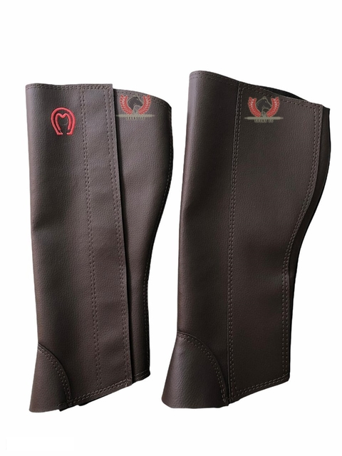 Perneira Caneleira em Couro Sintético Mangalarga Marchador