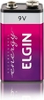 Bateria Recarregável Ni-MH 9V 250mAh blister com 1 bateria, Elgin, Baterias