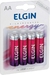 Pilha Recarregável Ni-Mh Aa-2500Mah Blister Com 4 Pilhas, Elgin, Baterias - comprar online