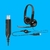 Headset com fio USB Logitech H390 com Almofadas, Controles de Áudio Integrado e Microfone com Redução de Ruído - 981-000014 - loja online