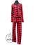 Pijama Cuadros Rojo/Negro Botones - Adultos - Blacknut