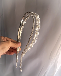 Tiara dupla Cristal
