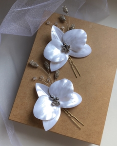 Duo de Orquídeas - Li Art Acessórios de Luxo