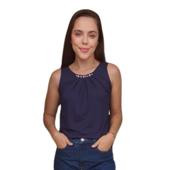 Imagem do Blusa Feminina Regata Bordada