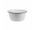 Bowl Recto Enlozado Borde Negro