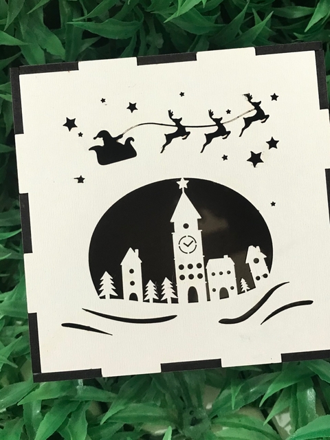 Caixa de natal em mdf