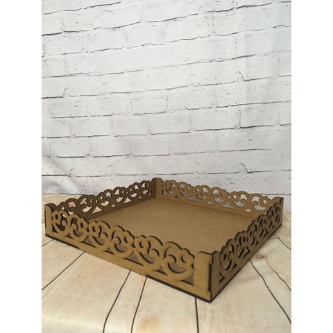 Trio de bandejas de MDF