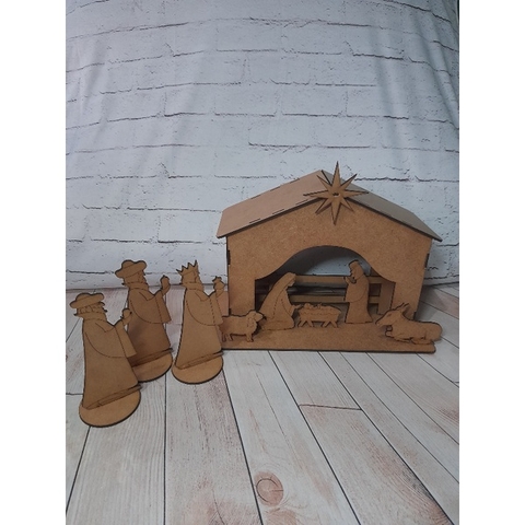 Decoracao de natal Presépio em mdf