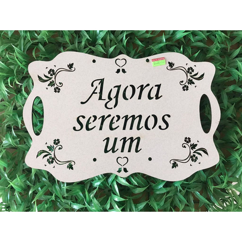 PLACA DECORATIVA EM MDF para casamento ,festa