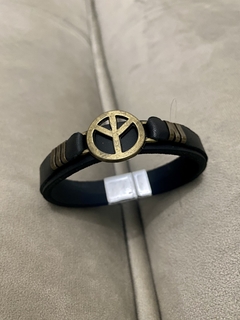 Pulseira de Couro Paz - comprar online