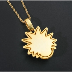 Corrente ice cuban Rick e Morty Cravejada Dourado - comprar online