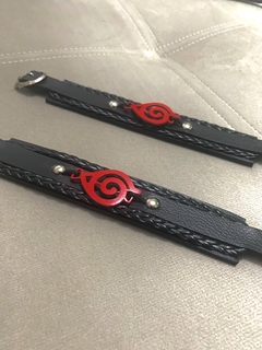 Pulseira de Couro Naruto Konoha - comprar online