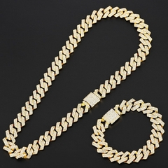 CORRENTE DUBAI ICE CUBAN GOLD+ PULSEIRA ICE CUBAN CRAVEJADA Gold
