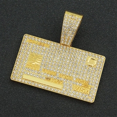 Corrente cartão de credito visa ice cuban gold - Loja do Bart Pulseiras