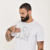 Camiseta Buh Paetê Colorido Branco - comprar online