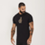Camiseta Buh Dedo Hotfix Preta Slim Barra Reta - comprar online