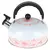 Chaleira Em Aço inox bloom Rosa 1,8 Litros Com Apito