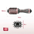 Escova Secadora Mondial ES-11 - 1.200W, Grafite/Golden Rose Bivolt - comprar online