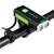 Farol De Bike Com 2 Led Cree T6 Bateria Recarregável Usb C/ Medidor LY Verde