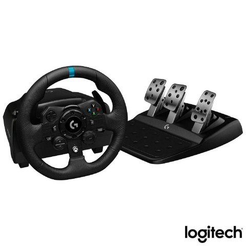 Volante Logitech G923 Racing Wheel Para PS5, PS4 E PC com Force Feedback Trueforce Preto