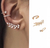 Brinco Feminino Ear Cuff com Strass - comprar online