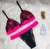 Conjunto de Renda Sem Bojo Sensual Blogueira Lingerie com elástico neon