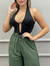Body Feminino Aro V Canelado Decote Profundo Tendência Verão - comprar online