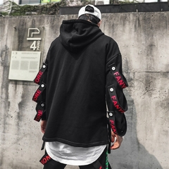 Moletom com capuz masculino outono Techwear Hip Hop - Milion