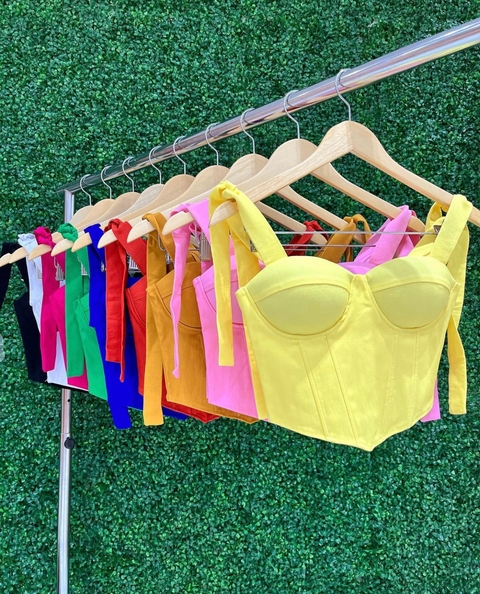 Cropped alça amarrada