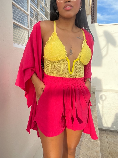Conjunto Kimono + shorts