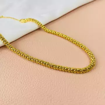 Colar de corrente pipoca